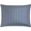 CXL by Christian Lacroix - Set di 1 cuscino rettangolare in memory foam + 1 federa - 50 x 70 cm - biancheria da letto in raso di cotone - lavabile in lavatrice a 40 °C - a righe tessute, blu