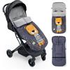 Interbaby Sacco Passeggino Invernale Universale Interbaby | Copri Passeggino Universale Morbida | Sacco Termico per Ovetto Rimovibile, Doppia Apertura, Facile da Lavare, Materiali Anallergici, Leon