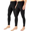Cette Pack 1/2 Paia - Leggings Termico Uomo, Calzemaglie in Pile, Pantalone con Interno Felpato | 300 den | Nero | M/L, XL, XXL (XXL, 2 X Nero)