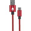 Spartan Gear - Double Sided USB Cable (Type C) (Length: 2m - Compatible With PlayStation 5, Xbox Series X/S, Tablet, Mobile) (Colour: Red) -