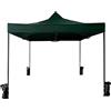 Rebecca Mobili Tendone Gazebo Richiudibile Con 4 Pesi Metallo Poliestere Verde Sacca Fiere Mercato Giardino 3,1 x 3 x 3 mt (Cod. RE6329)