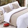 DAYDAY helper Morbido runner da letto, beige, non sbiadisce, in tinta unita, decorazione per la casa, sciarpe, asciugamano alla moda, tappetino per letto, soggiorno, camera da letto, hotel, 240 x 50 cm