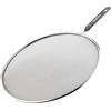 Fackelmann 42344 Coperchio antiproiezione, coperchio di cottura antiproiezione, plastica, acciaio inossidabile, 43,5 x 28,9 x 0,6 cm