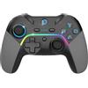 EMPIRE GAMING - Controller da gioco ricaricabile con gamepad wireless WiFi da 2,4 GHz - PC/PS3/Switch - Modalità Macro/Tubo - Doppia vibrazione - Porta audio da 3,5 mm - Ergonomico - Cavo USB-C