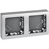 Simon 73620-63-Quadro 2 Moduli in Alluminio