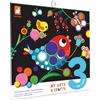 Janod - My Arts & Crafts - A Partire dai 3 Anni - Gommette Rotonde - 4 Tavole - Kit Creativo per Bambini - Apprendimento della Motricità Fine e Concentrazione - J09146