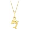 CARISSIMA Collana con Pendente da Donna in Oro Giallo 9K (375), 46 cm