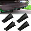DREAMIZER Spoiler posteriori per auto, 4PCS Diffuser per spoiler per paraurti posteriore universale, Decorazione protettore a pinna nera spoiler, addominali labbro di splitter per paraurti posteriore