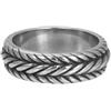 iXXXi Men Anello Suzuki Argento antico | 23mm, Acciaio inossidabile, Nessuna pietra preziosa