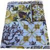 LARA MORADA - Telo Copritutto, Gran Foulard per Divano/Letto, Telo Copritutto in Loneta, Made in Italy, Stampato, Misura Matrimoniale 240x280 cm, Art Imperial, Costiera Marrone
