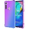 HUANGTAOLI Custodia per Motorola Moto G8 Power, Rinforzare la con Angoli Protettiva Silicone Colorato Bumper Cover per Motorola Moto G8 Power