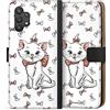 DeinDesign Custodia a Portafoglio Compatibile con Samsung Galaxy A32 5G Custodia per Cellulare di Similpelle Nera Cover a Libro Aristogatta Mary Disney Gatto