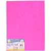 Craft Planet - Fogli di Feltro, Confezione da 24, Colore: Rosa Shocking