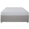 laqula Serene Plain Dye Easy Care-Lenzuolo con Angoli Profondi 32 cm, Poliestere, Argento, King