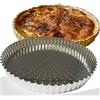 Gobel Stampo per torta 28 cm, fondo mobile perforato 126441, argento