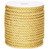 jijAcraft Cordoncino decorativo intrecciato dorato, a 3 strati, in poliestere intrecciato, per decorare la casa, costumi, spago d'onore, borsa di Natale, 20 metri