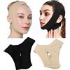 ZJchao 2 Pezzi Cintura Dimagrante Viso, Cinturino Di Sollevamento Dimagrante Facciale A Forma Di V Integrale Doppio Mento Riduttore Sottogola Per Donna Uomo, Maschera Di Sollevamento (2 pz L)