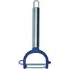 Fackelmann Eplucheur Pelapatate Verdure, Arco AC.Inox. ELEMENTALE, Acciaio, Argentato e Blu
