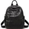 MEIWENMI Donna Borsa Zaino Elegante Zainetto Viaggio Borse a Tracolla Zaini PU Pelle Antifurto Zainetti Marca 55104 Nero
