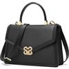 quipuda 2024 Borsa a Mano Spalla Donna,Elegante Borse a Spalla da Donna,Pelle Vera Borsette Borsetta Donna,Nero