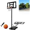 Froadp Canestro da Basket per Interni All'Aperto Pallacanestro Supporto 230-305cm Altezza Regolabile Attrezzatura da Basket con Palloni Basket e Pompe Gonfiabili Canestri Portatili per Bambini Adulti