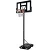 VA-Cerulean Canestro da basket, supporto per basket riempì regolabile ad altezza portatile con ruote, pallacanestro e pompa, uso esterno e interno dei sistemi di cesti per bambini e adulti