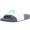 Le Coq Sportif Slide HF Fef Dress White/Green, Scarpe da Ginnastica Unisex-Adulto, Abito Blu, Bianco, Verde, 39 EU