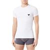 Emporio Armani Shiny Logoband T-Shirt, T-Shirt Uomo, Bianco (White), XL