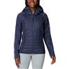 Columbia Powder Lite Hybrid-Giacca con Cappuccio, Nocturnal, XS Donna