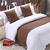 DAYDAY helper Morbido runner da letto, marrone, non sbiadisce, tinta unita, decorazione per la casa, sciarpe, asciugamano alla moda, tappetino per letto, soggiorno, camera da letto, hotel, 210 x 50 cm