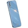 Topme Custodia in Silicone per Samsung Galaxy A50 / A50S / A30S (6.4 Inches), [ Cover per Telefono in Stile Bordo Dorato] - Blu navy