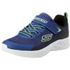 Skechers Ragazzi, Sneaker, Black Synthetic Yellow Blue Trim, 31 EU