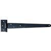Alberts 309886 Bandella a cerniera, vernice ad immersione nera, bandella 495 x 46 mm, cerniera 90 x 40 mm