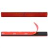 evermotor 2 Pezzi Catarifrangente Autoadesivo Moto 166 x 20 x 6 mm, Riflettore Rosso Omologato E4, Catadiottro Posteriore Multifunzionale per Bicicletta, Scooter e Portatarga