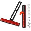 evermotor Universale Moto Catarifrangente 108 x 18 x 9 mm Posteriore Rosso Stretto con Lungo Portatarga, Catadiottro Adesivo Omologato E4 per Scooter e Quad, Riflettore KM224