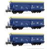 RIVAROSSI HR6589 SET tre carri tramoggia PKP tipo Fals, livrea blu/gialla