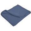 SETEX Coperta di alta qualità, 85% cotone/15% poliestere, coperta come decorazione per camera, camera da letto e altro ancora, copriletto da 200 x 150 cm, colore: blu scuro