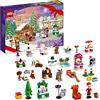 LEGO 41706 Friends Calendario dell'Avvento, Set 2022, 24 Giochi Creativi Natalizi con Babbo Natale, Pupazzo di Neve e Renne, Regalo Festivo per Bambini