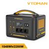 VTOMAN 2200W Generatore solare portatile 1548Wh batteria LiFePO4 Jump 2200