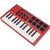 M-VAVE SMK-25RD - Controller tastiera MIDI USB a 25 tasti con 8 pad retroilluminati, Bluetooth, 8 tasti, dinamici professionali, rosso