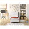 EvergreenWeb LETTO SINGOLO CONTENITORE - ARLES Bianco
