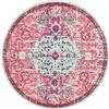 Safavieh Tappeto moderno chic per soggiorno, sala da pranzo, camera da letto, collezione Madison, a pelo corto, fucsia e verde acqua, 1,2 x 1,2 m