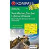 Kompass Carta escursionistica n. 2455 - San Marino, San Leo, Urbino, Urbania, 1:50.000: Wandelkaart 1:50 000