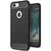 Generico LFstore-IT COVER CARBON LOOK compatibile con APPLE iPhone 7 PLUS / 8 PLUS - CUSTODIA SILICONE NERO