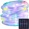 BXROIU Catena luminosa a energia solare, 10metri, 100 LED, impermeabile, catena di luci per esterni, per matrimoni, feste e Natale, multicolore
