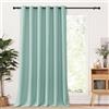 PONY DANCE Tenda Oscurante da Interno Tende Termiche Isolanti per con Anelli Pannelli Divisori Curtain Camera da Letto 1 Pezzo L 200 x A 245 cm, Verde Chiaro