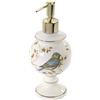 Avanti Linens - Dispenser per lozione/Sapone, Accessori per Piano di Lavoro, Decorazione per Il Bagno Ispirata alla Natura (Collezione Uccelli Dorati)