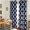 TOWN & COUNTRY EVERYDAY Exclusive Home Curtains Town & Country Everyday Ironwork Tenda a Pannello Oscurante Termica con Occhielli in Ferro battuto, Tessuto, Peacoat Blu, W 52 x L 96 (2 Panels), 2 unità