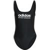 adidas Sportswear U-Back Swimsuit Costume Intero, Black/White, 44 Women's