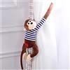 BYNYXI 45 cm peluche Gibbon scimmie, peluche da appendere alla scimmia, in morbido cotone, a maniche lunghe, con braccia e gambe